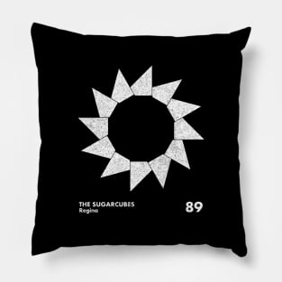 The Sugarcubes / Regina / Minimal Graphic Design Tribute Pillow