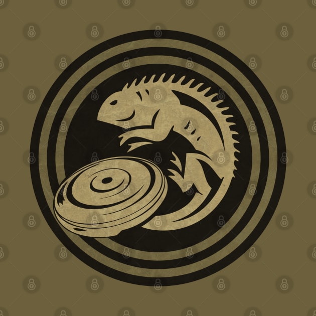 Iguana Frisbee by CTShirts