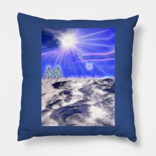 Snowy Landscape Pillow