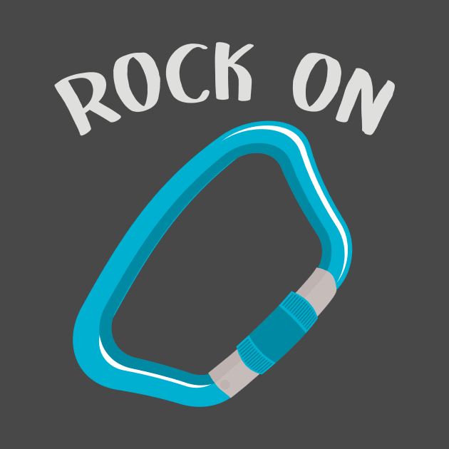 Rock on rock climbing T-shirt by PaletteDesigns