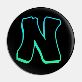 Letter N - Outline Pin