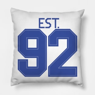 Est. 92 blue Pillow