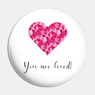 Pink camo hart for valentines day Pin