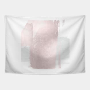 Rose Gold Faux Metallic Watercolor Brush Strokes Tapestry