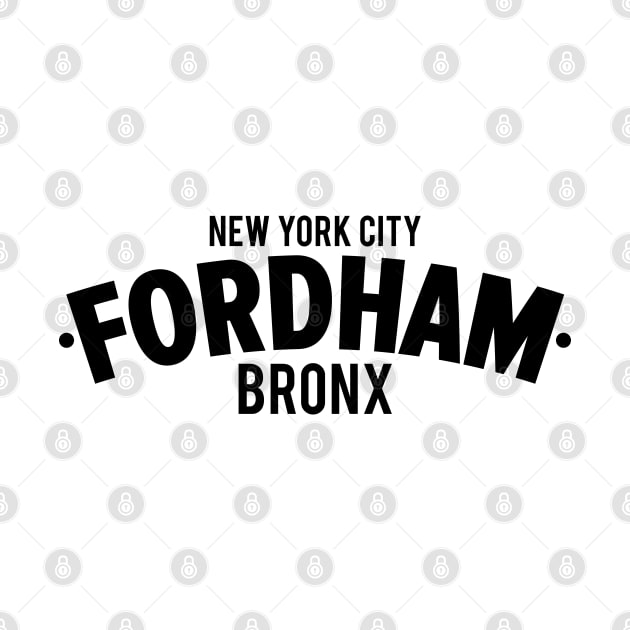 Fordham Bronx Modern Minimalistic Typography Design by Boogosh