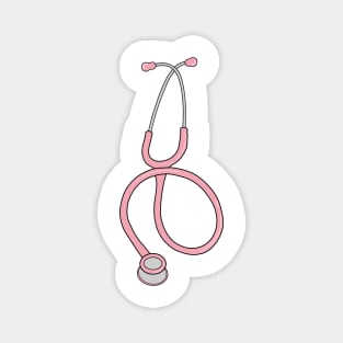 Pink stethoscope Magnet