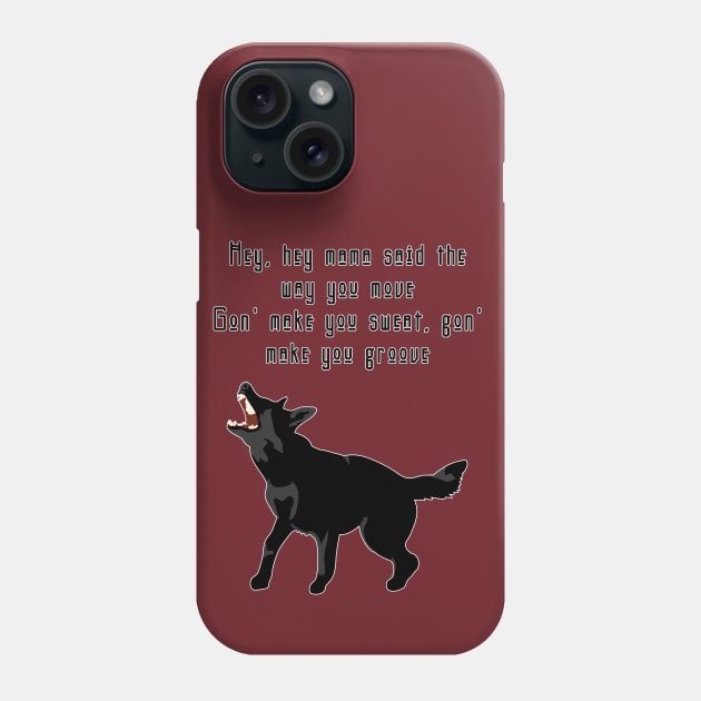 Black Dog Phone Case by Blitzitron25