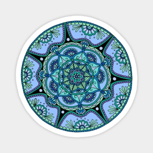 Blue Mandala Magnet