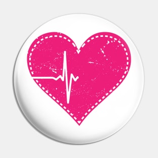 Nurse Nursing Heartbeat Heat Love Pin