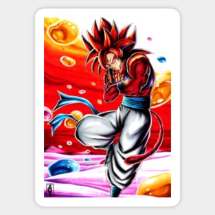 Dragon Ball Sticker Super Sayajin 4 Goku Hero Anime Decal Phone Guitar  Laptop