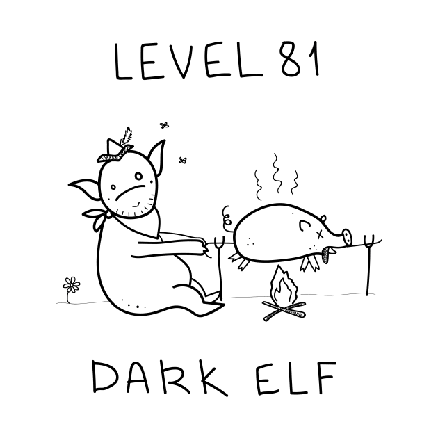 Level 81 Dark Elf white ($ for SilverCord-VR) by droganaida