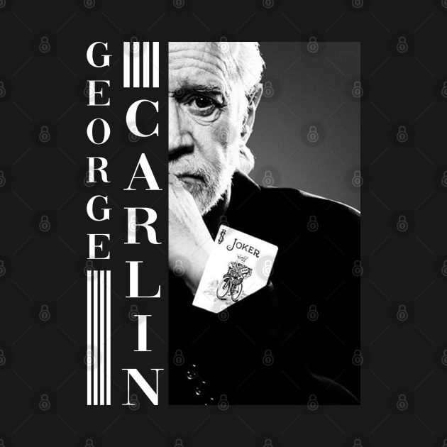 George Carlin Black And White by mia_me