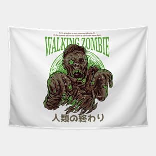 Walking Zombie Tapestry