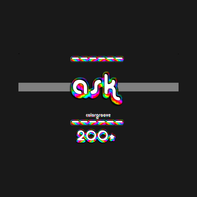 Ask 2000 ColorGroove Retro-Rainbow-Tube nostalgia (wf) by Blackout Design