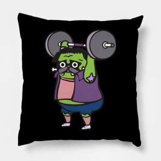 The snatch weightlifting Pug Frank Pillow