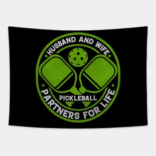 Husband And Wife Partners For Life Pickleball Tapestry