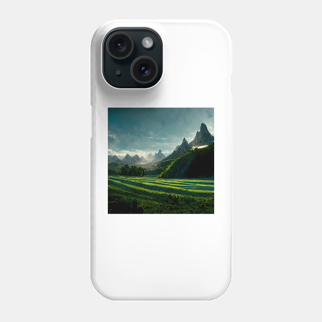 Rice fields in Asia Phone Case by endage