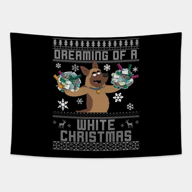 White Christmas for Bullet Paradise PD Tapestry by Bevatron