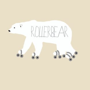 Roller Skating Polar Bear T-Shirt