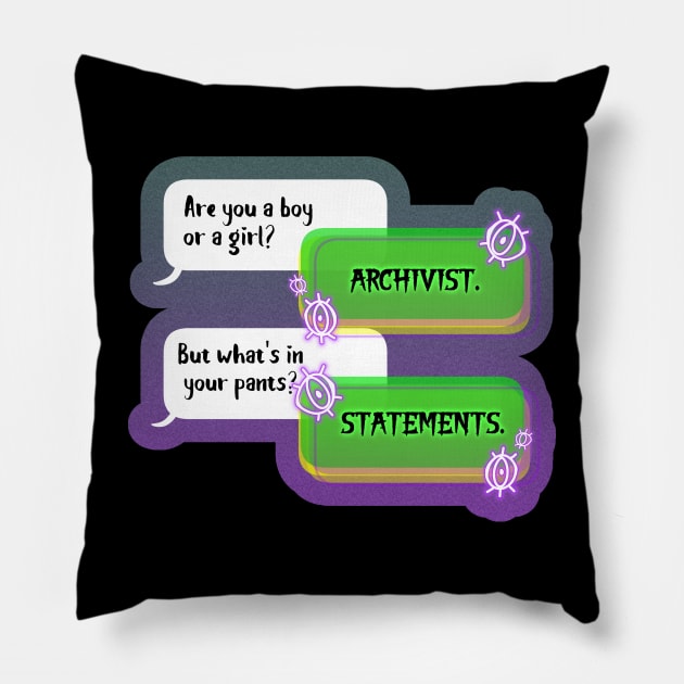 Archivist Pillow by cryptidjak