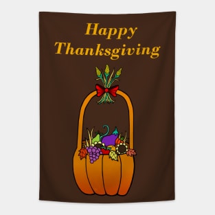 Thanksgiving Pumpkin Bounty Tapestry