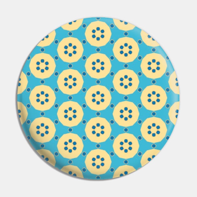 Blue and yellow hippie pattern Pin by F-for-Fab
