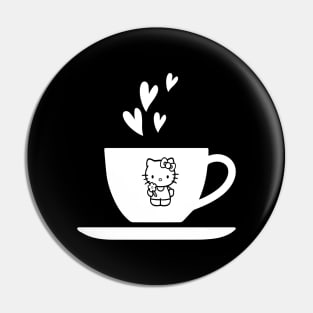 lovely kitty cat, Funny coffee cup, coffee lovers gift, coffee gift, coffee cozy, birthday, cafeteria’s stickers, fashion Design, restaurants and laptop stickers, lovely coffee cup with Kitty cat inside Pin