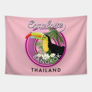 explore Bangkok indonesia travel logo Tapestry