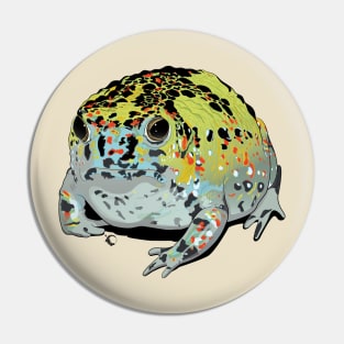 Rain Frog Crucifix Toad Pin