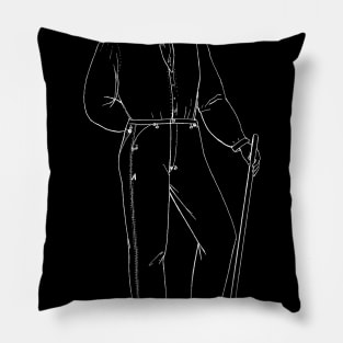 Fastening Pocket-Openings Vintage Patent Hand Drawing Pillow