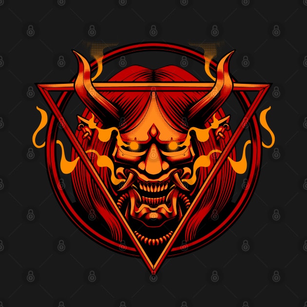 oni mask devil by SINGINK