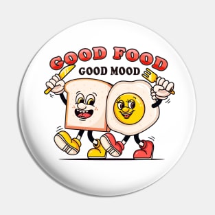 Good food, good mood. Bread and sunny-side up eggs will be breakfast Pin