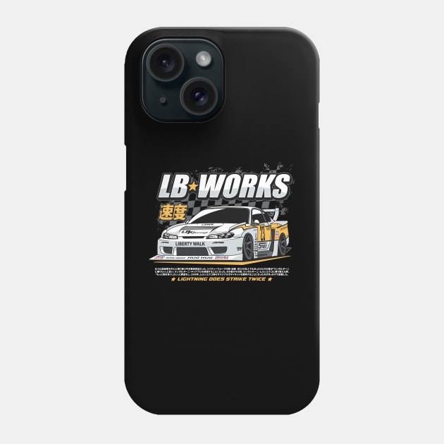 Silvia S13 LBWK Phone Case by cturs