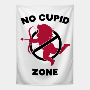 No Cupid Zone Tapestry