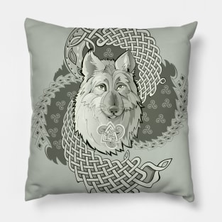 Celtic wolf Pillow