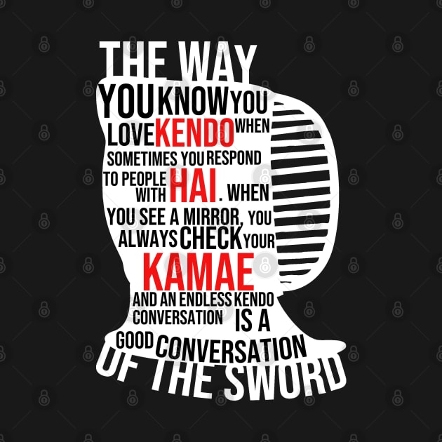 You know you LOVEKENDO TEE Black by KinshoTsuba