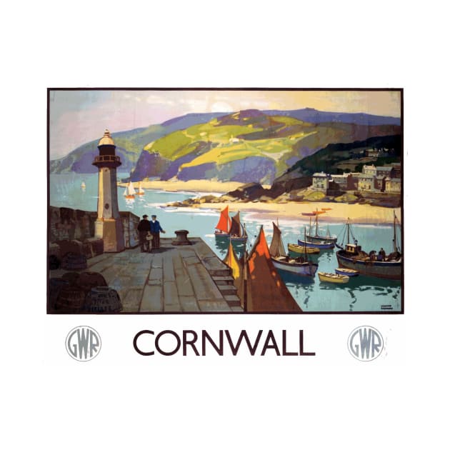 Vintage British Rail Travel Poster: Cornwall by Naves