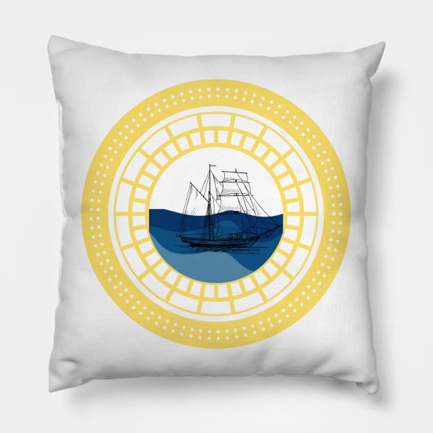 Ocean view from the ship Pillow by Stylza