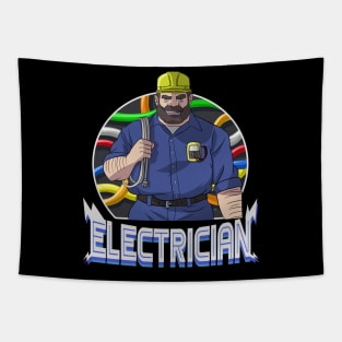 I Love Being An Electrician Dad Tapestry