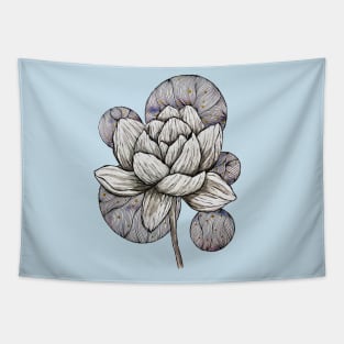 Lotus Flower Abstract III Tapestry