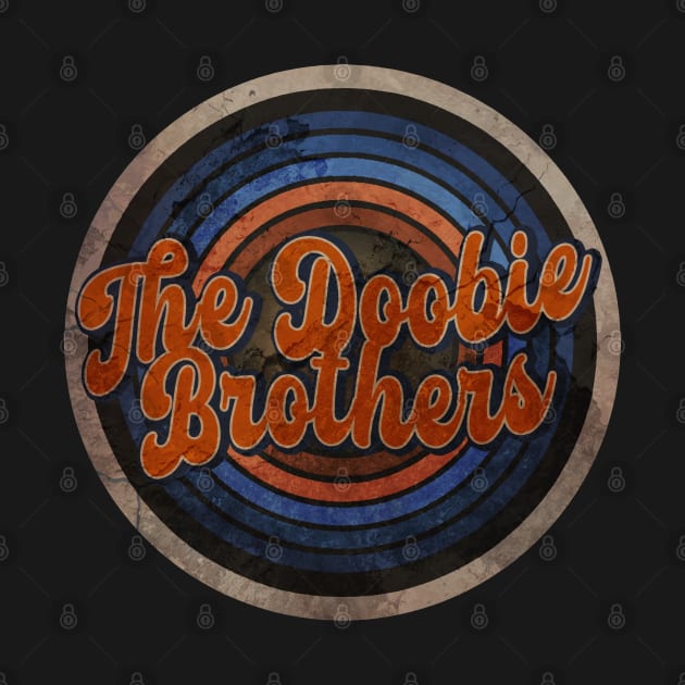 The Doobie Brothers blue color // circle retro by JakQueApparels