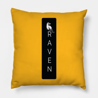 3rd eyed raven  luck Pillow