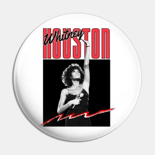 Whitney Houston 80s 90s Music Pin