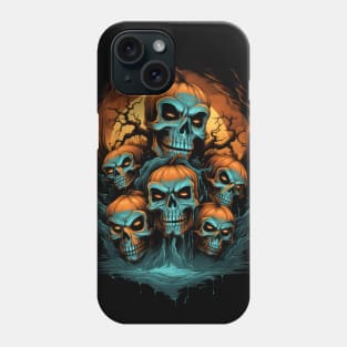 Halloween Pumpkin Skulls Phone Case