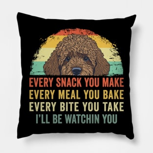 Every snack you make Every meal you bake Doodle Dog Pillow