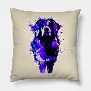 Golden Retriever Flat-Coated Retriever Stencil Art Pillow