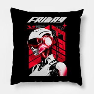 Friday AI Robotic Streetwear Pillow