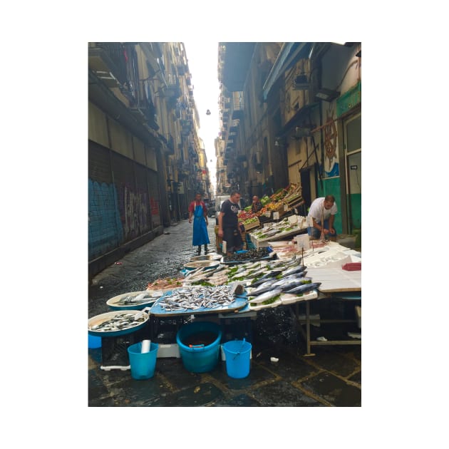 Fish Market in Naples by ephotocard