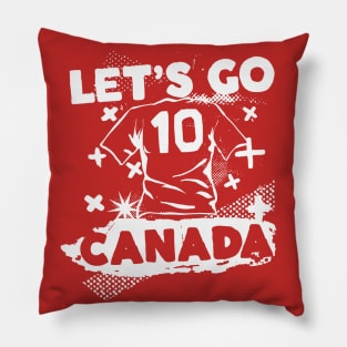 Vintage Canadian Soccer // Retro Grunge Canada Soccer Pillow
