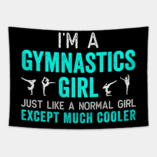 I'M A Gymnastics For Gymnast Teal Tapestry